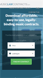 Mobile Screenshot of musiclawcontracts.com